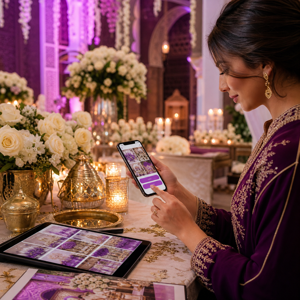 ToutSuite Événementiel — Vitrine Instagram réservable mariages Maroc